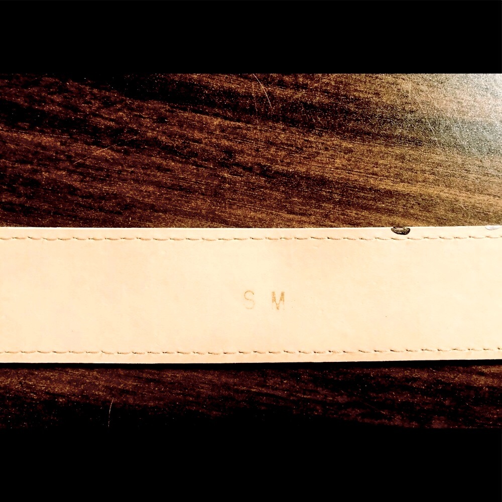 Leather chrome buckle Boston Proper 1.5”w belt - Picture 5 of 7